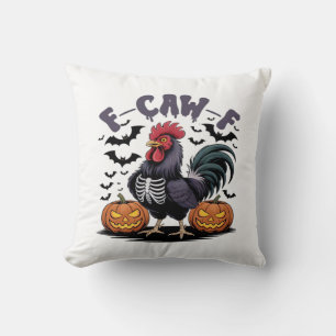 F-Caw-F Humor Krähe Lustig Gothic Kissen