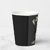 F-Caw-F I benötigt Kaffee Features Crow Raven Funn Pappbecher (Rechts)