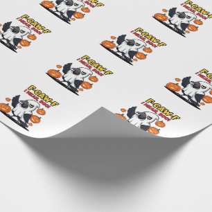 F-Caw-F I Gemein Boo Funny Spooky Halloween Skull Geschenkpapier