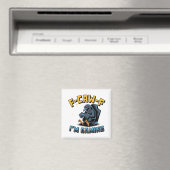 F-Caw-F Ich bin Gaming Funny Raven Crow Meme Magnet (In Situ (Geschirrspüler))