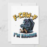 F-Caw-F Ich bin Gaming Funny Raven Crow Meme