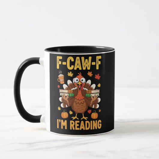 F-Caw-F Ich lese Türkei Books Erntedank Tasse (Links)