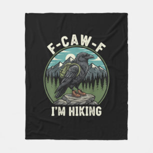 F-Caw-F Ich wandere mit dem Geist der Krähe Cool E Fleecedecke
