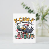 F-Caw-F Ich wrampe dieses lustige Weihnachten nich Einladungspostkarte (Stehend Vorderseite)