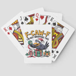 F-Caw-F Ich wrampe dieses lustige Weihnachten nich Spielkarten