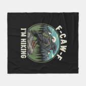 F-Caw-F I'm Hiking Raven Crow Spirit Cool Unique Fleecedecke (Vorderseite (Horizontal))