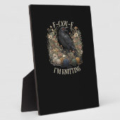 F-Caw-F I'm Knitting Creative Casual Fotoplatte (Seite)