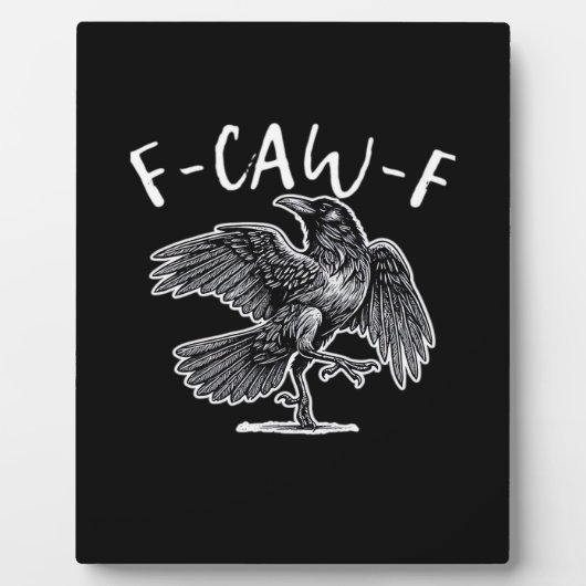 F-Caw-F im Vintage-Stil Fotoplatte (Vorderseite)