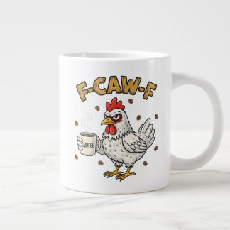 F-CAW-F Kaffee-Liebhaber-Huhn, Lustiger FCAWF-Voge Jumbo-Tasse