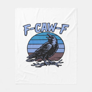 F-Caw-F Klassisch Lustig Retro Fleecedecke