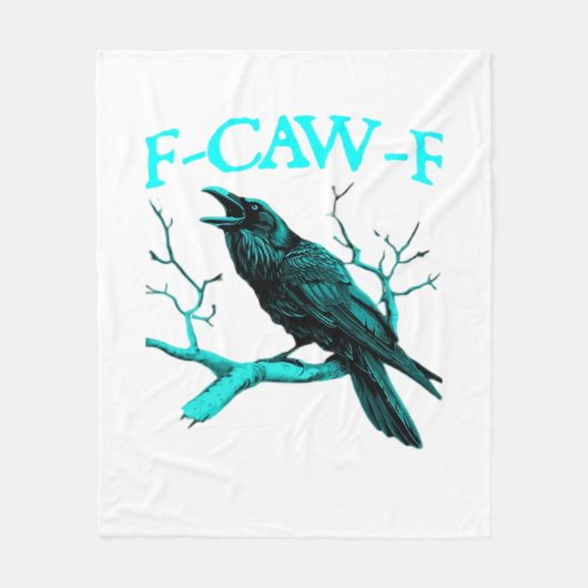 F-Caw-F Klassisch Lustig Trendig Fleecedecke (Vorderseite)