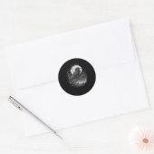 F-Caw-F Klassisch Minimal Sauber Runder Aufkleber (Umschlag)