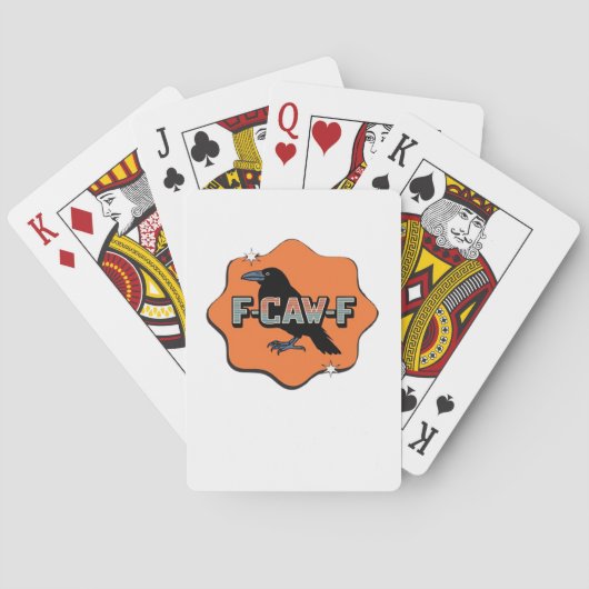 F-Caw-F Klassisch Trendy Casual Spielkarten (Rückseite)