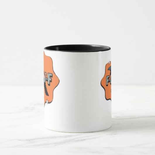 F-Caw-F Klassisch Trendy Casual Tasse (Zentrum)