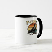 F-Caw-F Klassische Vintage-Kunst Tasse (VorderseiteRechts)