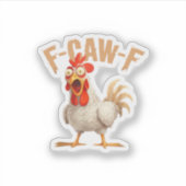 F-Caw-F Klassischer ästhetischer Stil Aufkleber (Vorderseite)