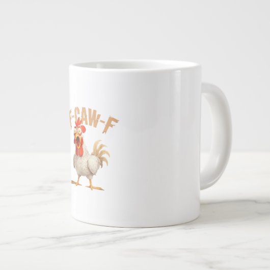 F-Caw-F Klassischer ästhetischer Stil Jumbo-Tasse (Vorderseite Rechts)