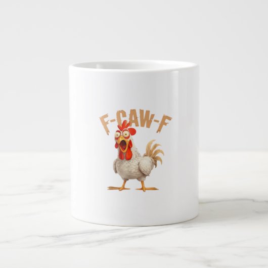 F-Caw-F Klassischer ästhetischer Stil Jumbo-Tasse (Vorderseite)