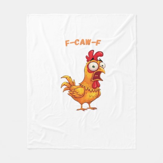 F-Caw-F Klassischer lustiger Spruch Fleecedecke (Vorderseite)