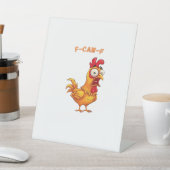 F-Caw-F Klassischer lustiger Spruch Sockelschild (In SItu)