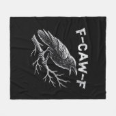 F-Caw-F Klassischer Retro-Stil Fleecedecke (Vorderseite (Horizontal))