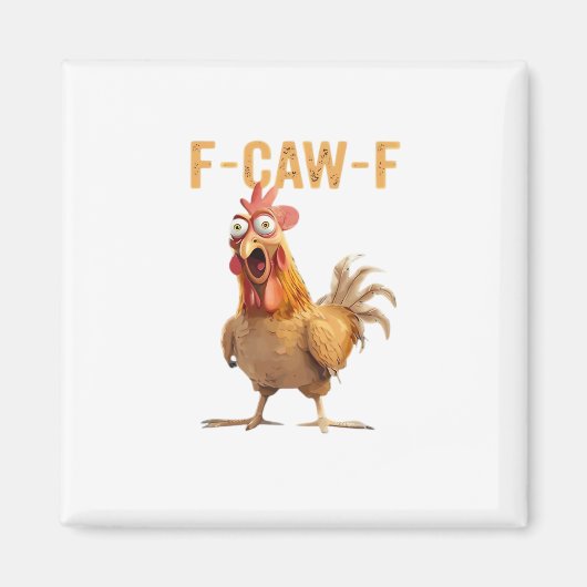 F-Caw-F Klassischer Retro-Stil Magnet (Vorne)