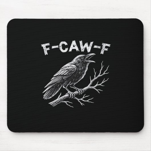 F-Caw-F Klassischer Retro-Stil Mousepad (Vorne)