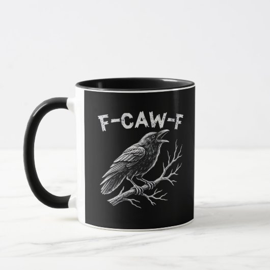 F-Caw-F Klassischer Retro-Stil Tasse (Links)