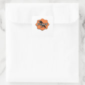 F Caw F klassischer trendiger lässiger Stil Quadratischer Aufkleber (Tasche)