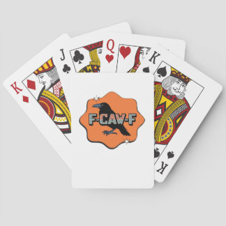 F Caw F Klassischer Trendy Casual Stil Spielkarten