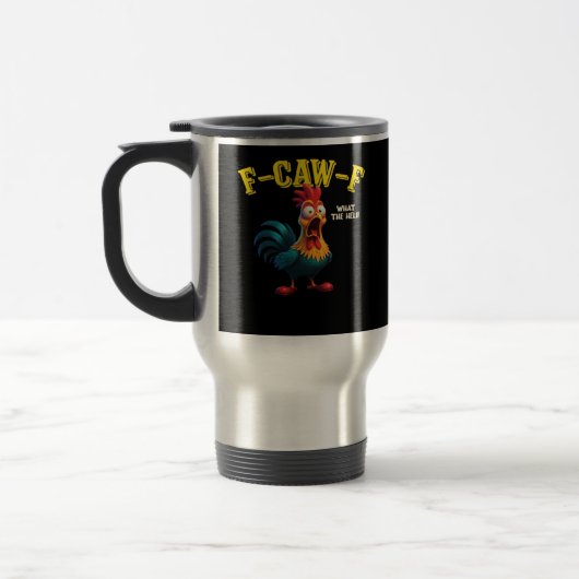 F Caw F Klassisches Design  Reisebecher (Links)