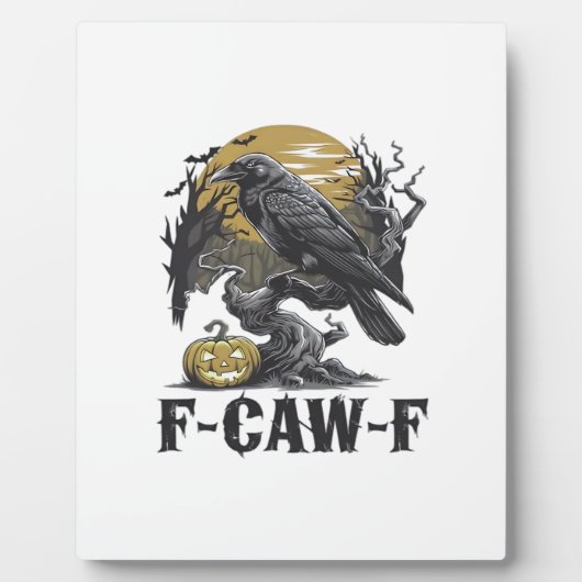 F-Caw-F Klassisches Minimaldesign Fotoplatte (Vorderseite)
