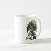 F-Caw-F Klassisches Minimaldesign Kaffeetasse (VorderseiteRechts)