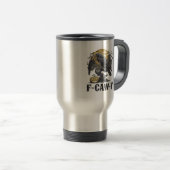 F-Caw-F Klassisches Minimaldesign Reisebecher (VorderseiteRechts)