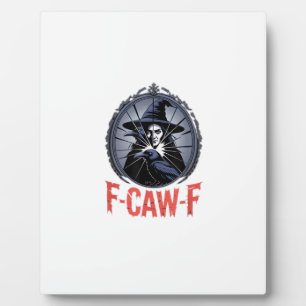 F-Caw-F Klassisches Retro-Grafikdesign Fotoplatte