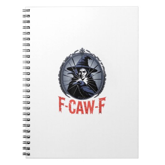 F-Caw-F Klassisches Retro-Grafikdesign Notizblock (Vorderseite)
