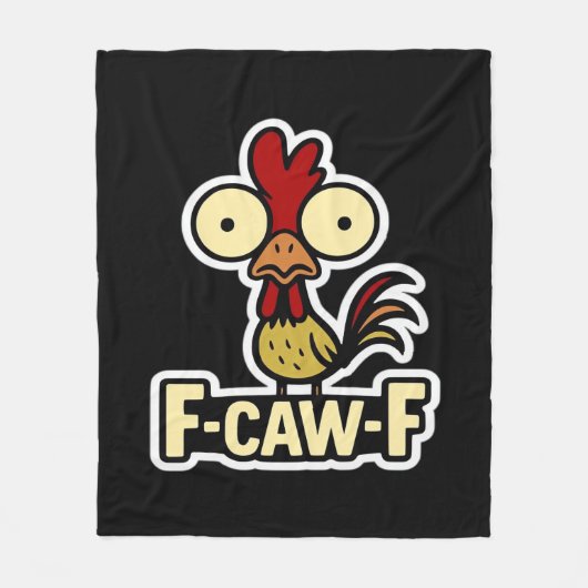 F-Caw-F Klassisches Vintage-Grafikdesign Fleecedecke (Vorderseite)
