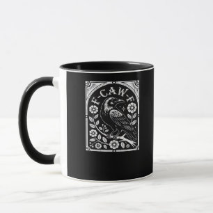 F-Caw-F Krähe Ästhetik Casual Tasse