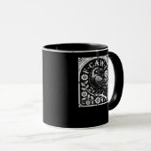 F-Caw-F Krähe Ästhetik Casual Tasse (VorderseiteRechts)