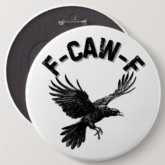 F CAW F Krähe Button (Vorne & Hinten)