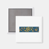 F-Caw-F Krähe Essential Retro Klassiker Magnet (Vorderseite/Rückseite)
