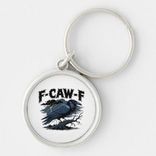 F-Caw-F Krähe Essential Retro Klassiker Schlüsselanhänger