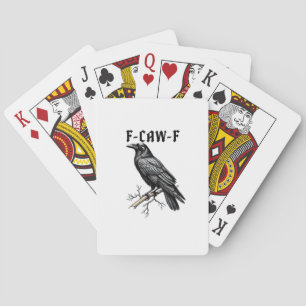 F Caw F Krähe, F-Caw-F Süßer Vogel Sagt Meme Spielkarten