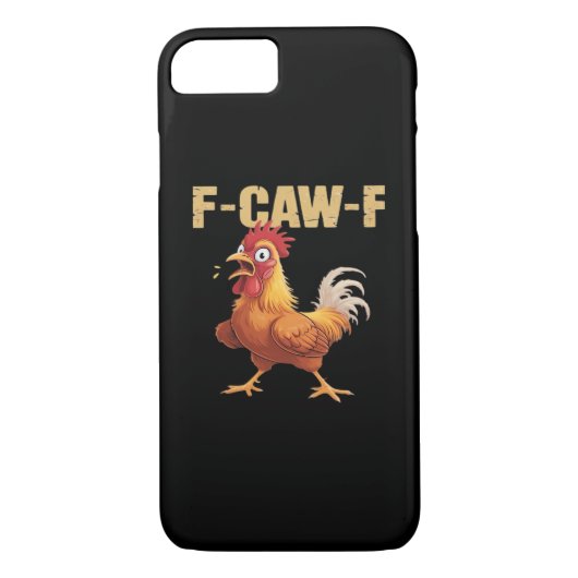 F-Caw-F Krähe Gothic Lustig Humor Case-Mate iPhone Hülle (Rückseite)