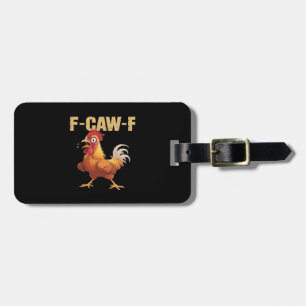 F-Caw-F Krähe Gothic Lustiger Humor Gepäckanhänger
