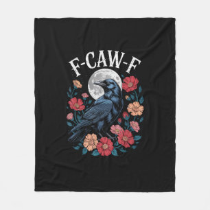 F-Caw-F Krähe Gothic Rabe Krächz Krächz für Hallow Fleecedecke