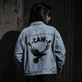 F CAW F Krähe Jeansjacke