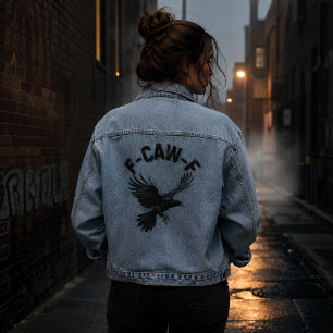 F CAW F Krähe Jeansjacke