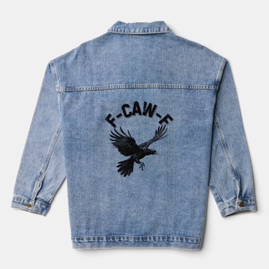 F CAW F Krähe Jeansjacke (Rückseite)