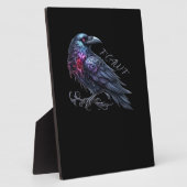 F-Caw-F Krähe Klassischer Retro-Stil Fotoplatte (Seite)